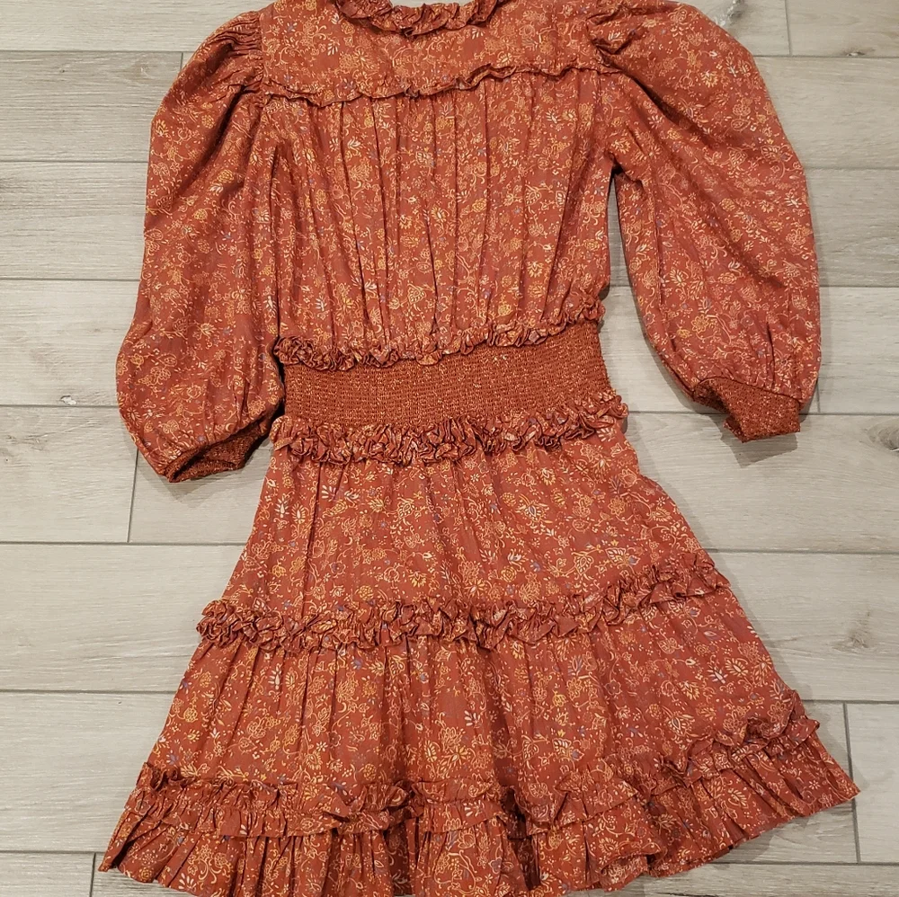 House of Harlow 1960 rust color size small dress - Picture 2 of 4